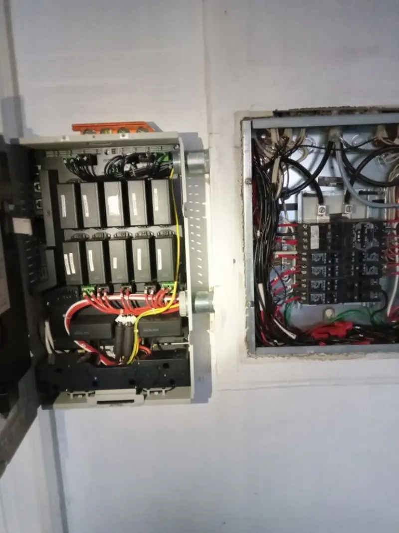 Electrical panel upgrade completed for Security Camera Wiring in Boulevard Park
